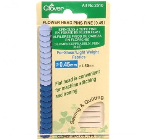 Clover Flower Head Pins (Fine)