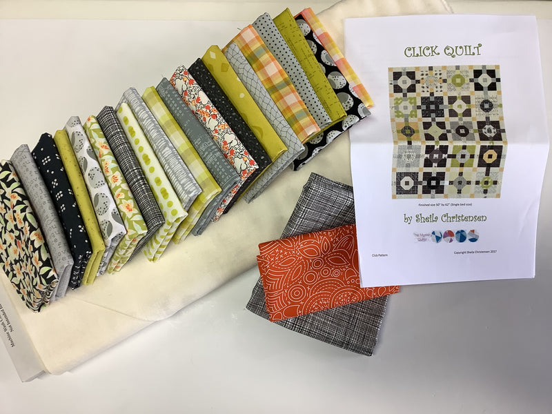 Click Quilt Kit - Oranges and Greens