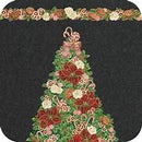 Holiday Flourish Panel Black 22944-2