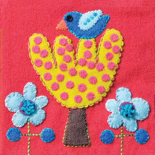 Sue Spargo Pre-cut Wool Applique Pack Bird and Tree