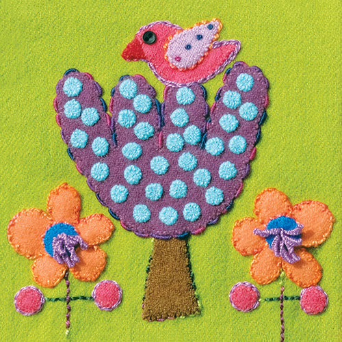 Sue Spargo Pre-cut Wool Applique Pack Bird and Tree