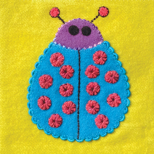 Sue Spargo Pre-cut Wool Applique Pack Ladybug