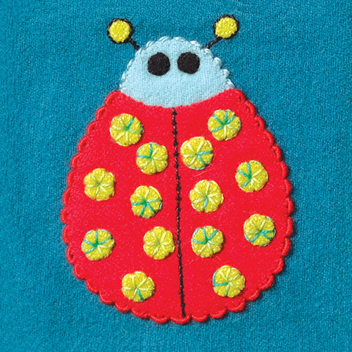 Sue Spargo Pre-cut Wool Applique Pack Ladybug
