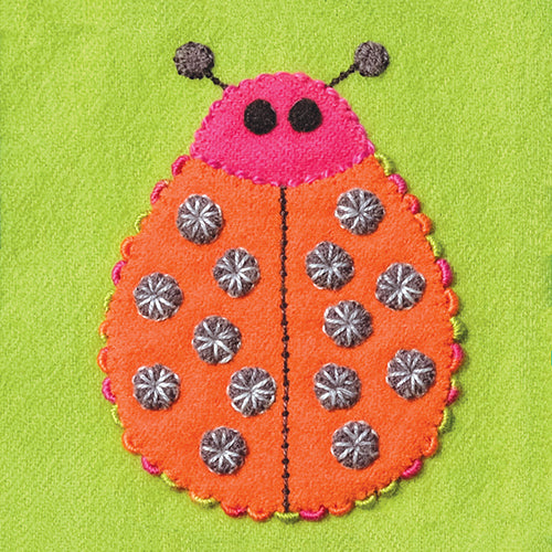 Sue Spargo Pre-cut Wool Applique Pack Ladybug