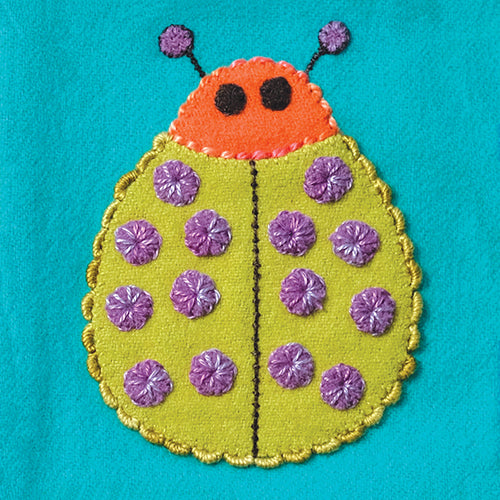 Sue Spargo Pre-cut Wool Applique Pack Ladybug