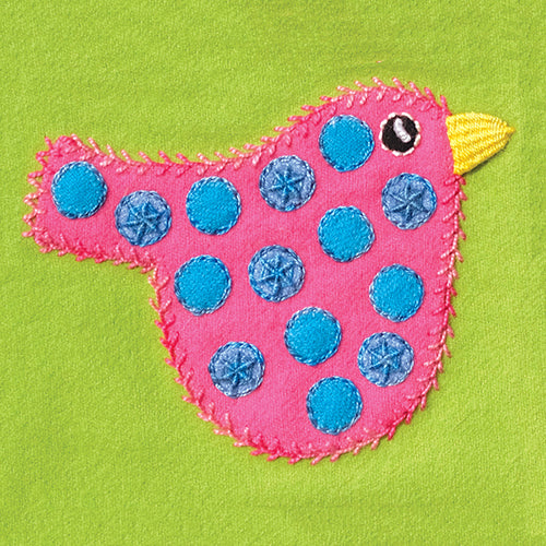 Sue Spargo Pre-cut Wool Applique Pack Polka Dot Bird