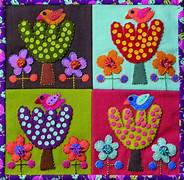 Sue Spargo Pre-cut Wool Applique Pack Bird and Tree