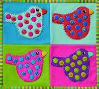 Sue Spargo Pre-cut Wool Applique Pack Polka Dot Bird