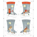 Winter Moon Stocking Panel