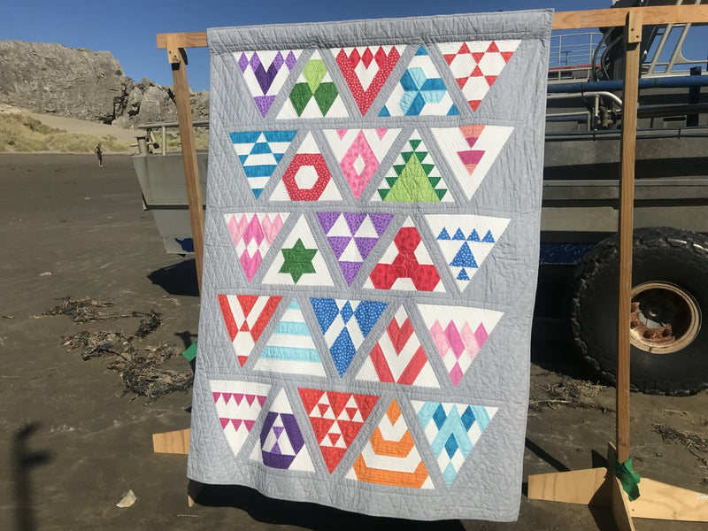 Modern Triangle Sampler Block of the Month