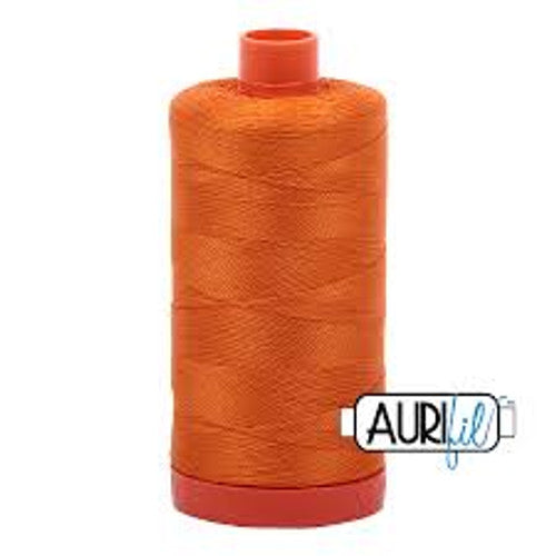 Aurifil Cotton Thread Solid 50wt 1422yds Bright Orange 1133