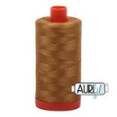 Aurifil Cotton Thread Solid 50wt 1422yds Brass 2975
