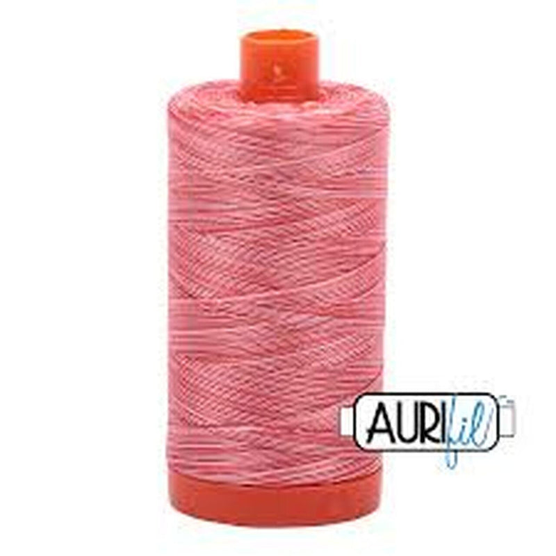 Aurifil Cotton Thread 50wt 1422yds Variegated 4668 Strawberry Parfait