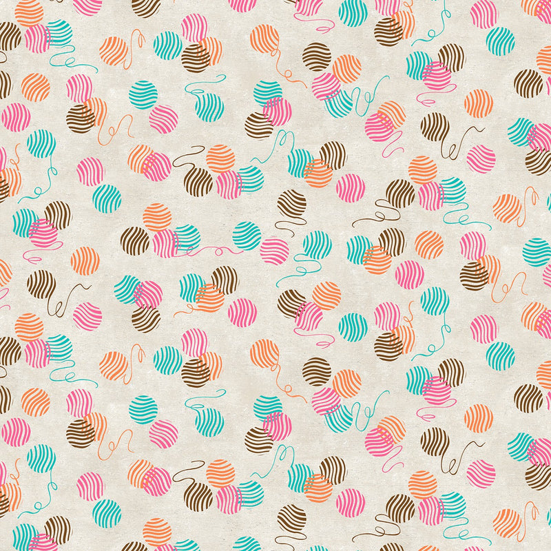 Cream Yarnball Toss