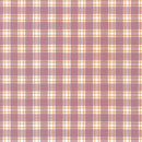 Kitchen Window Wovens Thin Plaid Foxglove