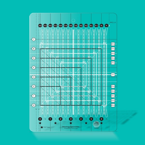 Creative Grids Stripology Squared Mini Quilt Ruler CGRGE3