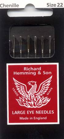 Richard Hemming Chenille Needle Size 22 6ct