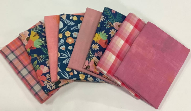 Fat Quarter Bundle Blue and Pink