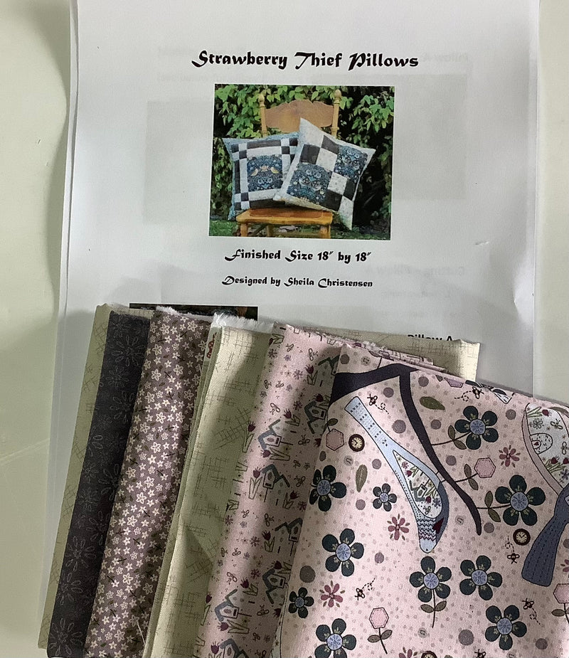 Strawberry Thief Cushion Kit & Pattern Lynette Anderson
