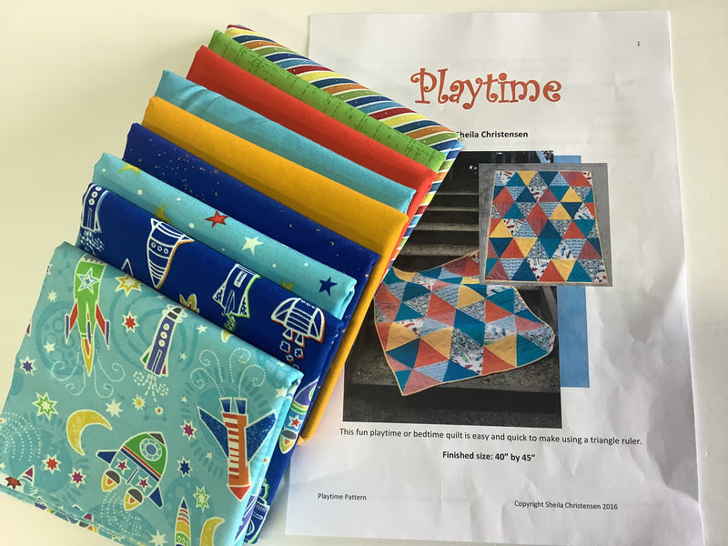 Playtime Quilt Kit Rockets