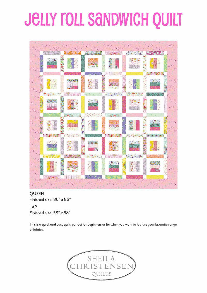 Jelly Roll Sandwich Quilt