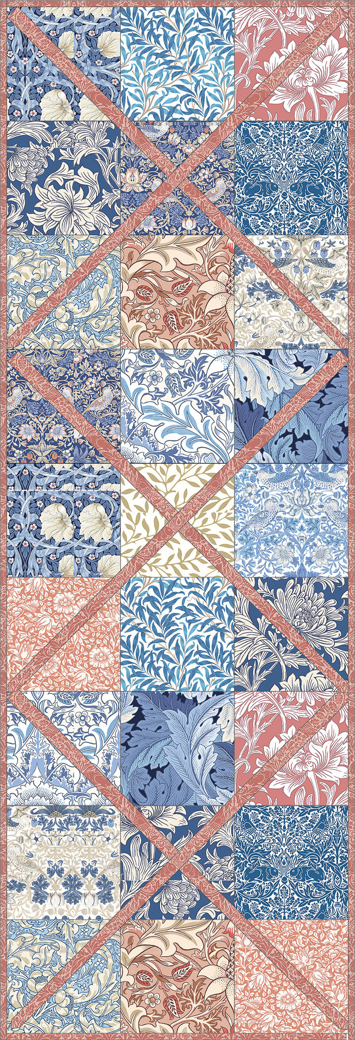 Nine Patch Crossings Table Runner pattern