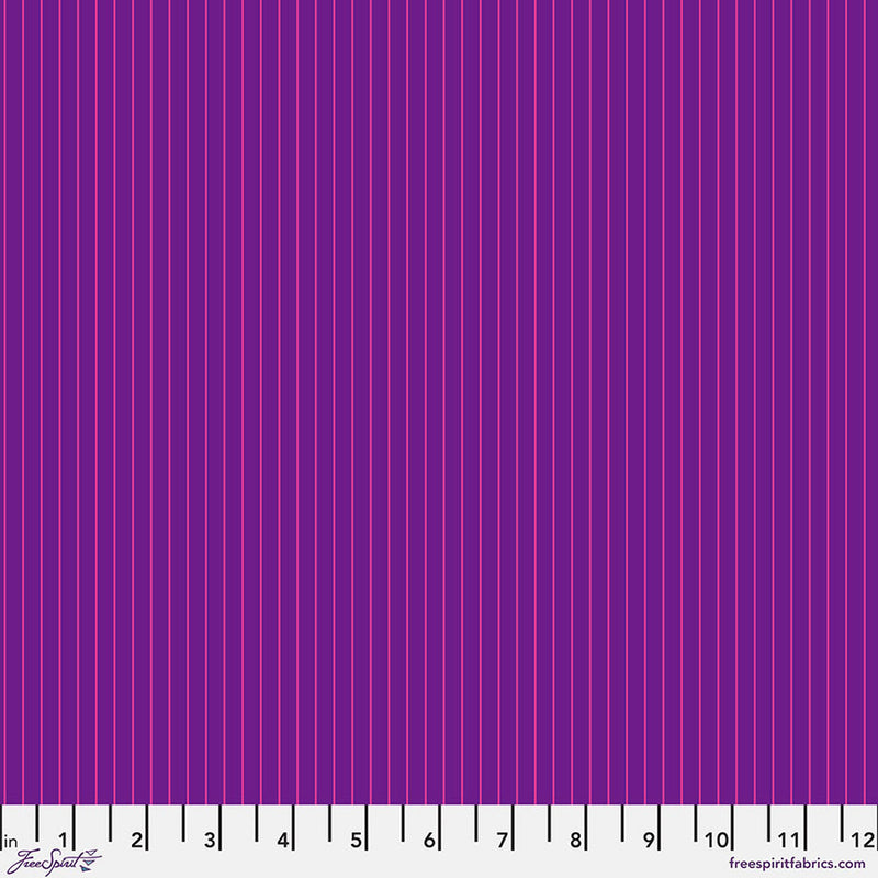 Tula Pink Tiny Stripes - Aster || True Colors