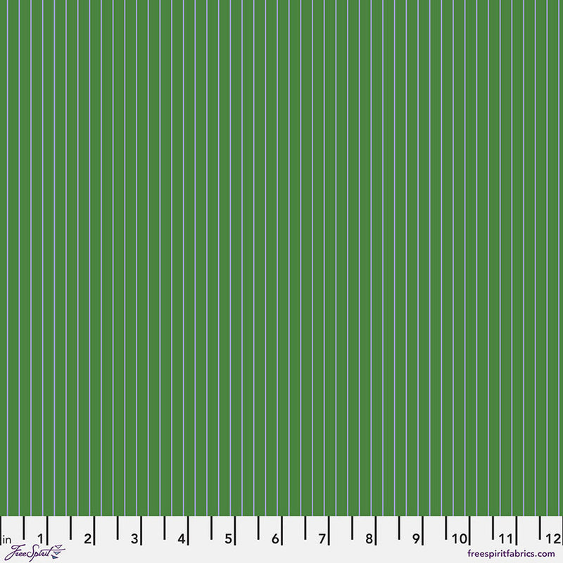 Tula Pink Tiny Stripes - Fern || True Colors