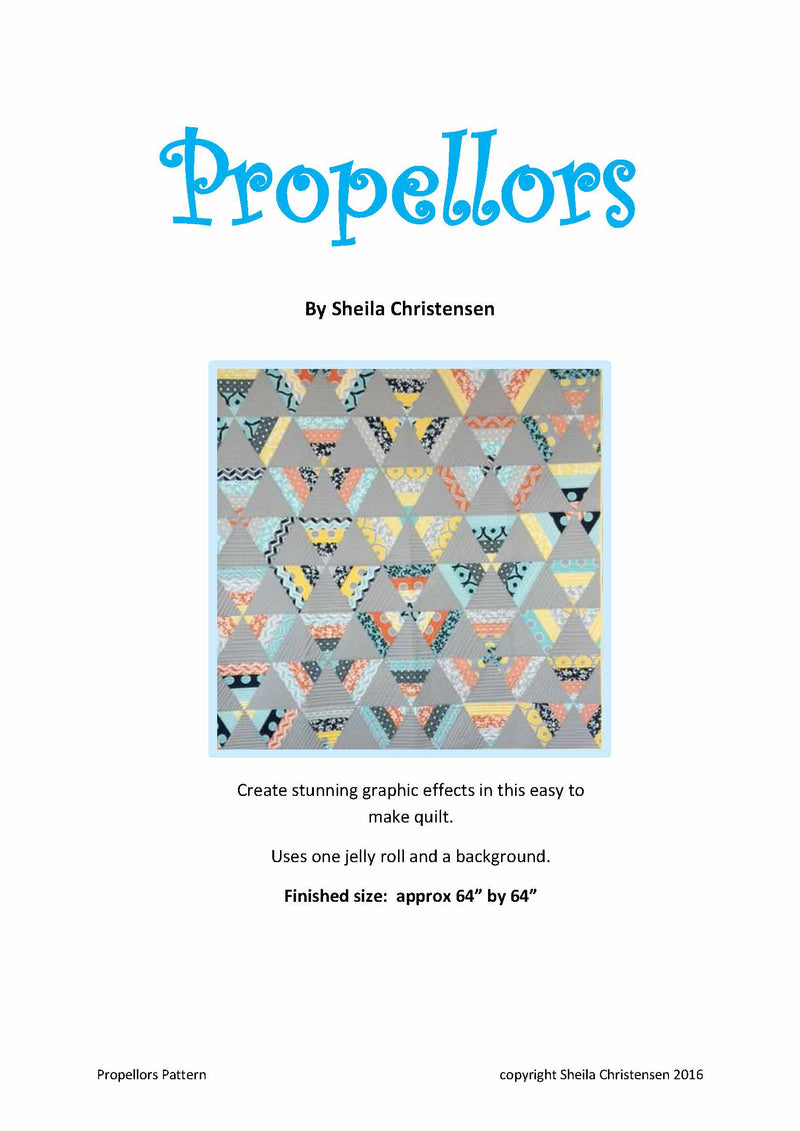 Propellors Jelly Roll Quilt Pattern pdf