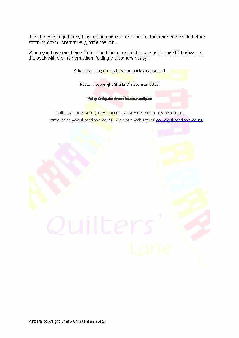 Sweet Tweet Quilt Pattern