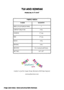 Tui and Kowhai Pattern printed version